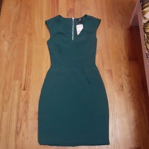Flattering V-neck dress